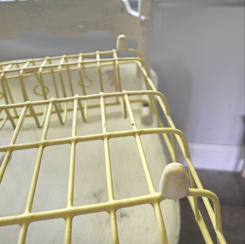 Vintage Rubber Coated Wire Dish Rack - Picture 5 of 8
